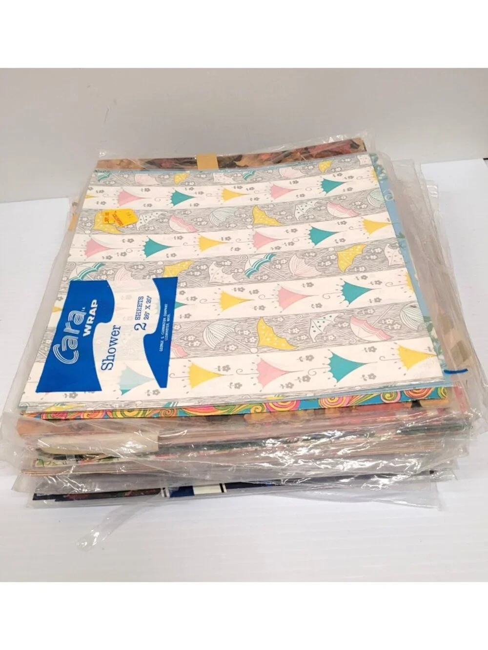Lot 90+ Single Flat Fold Gift Wrap Scrapbooking Paper Various Theme 1960-1990